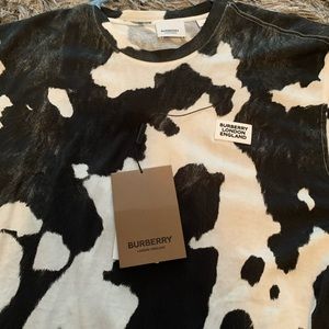 burberry cow print shirt